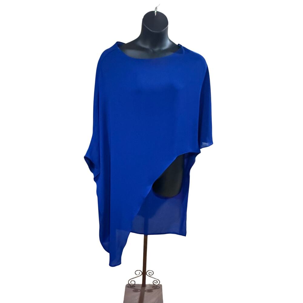 Laura Bernal Italian Cape Asymmetrical Blouse  IT 44 US 12 Lagenlook night out